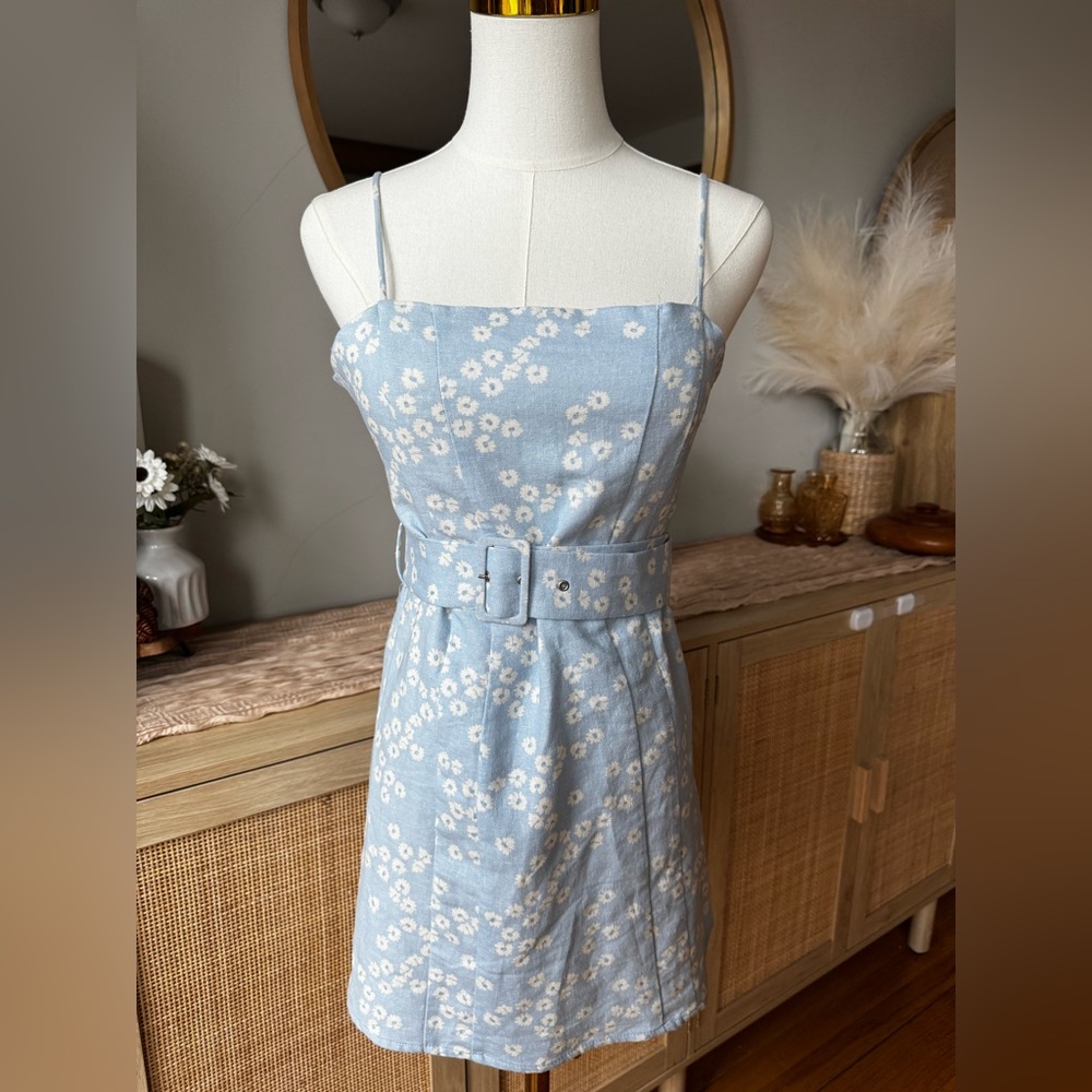 Zara | Blue Floral Mini Dress
